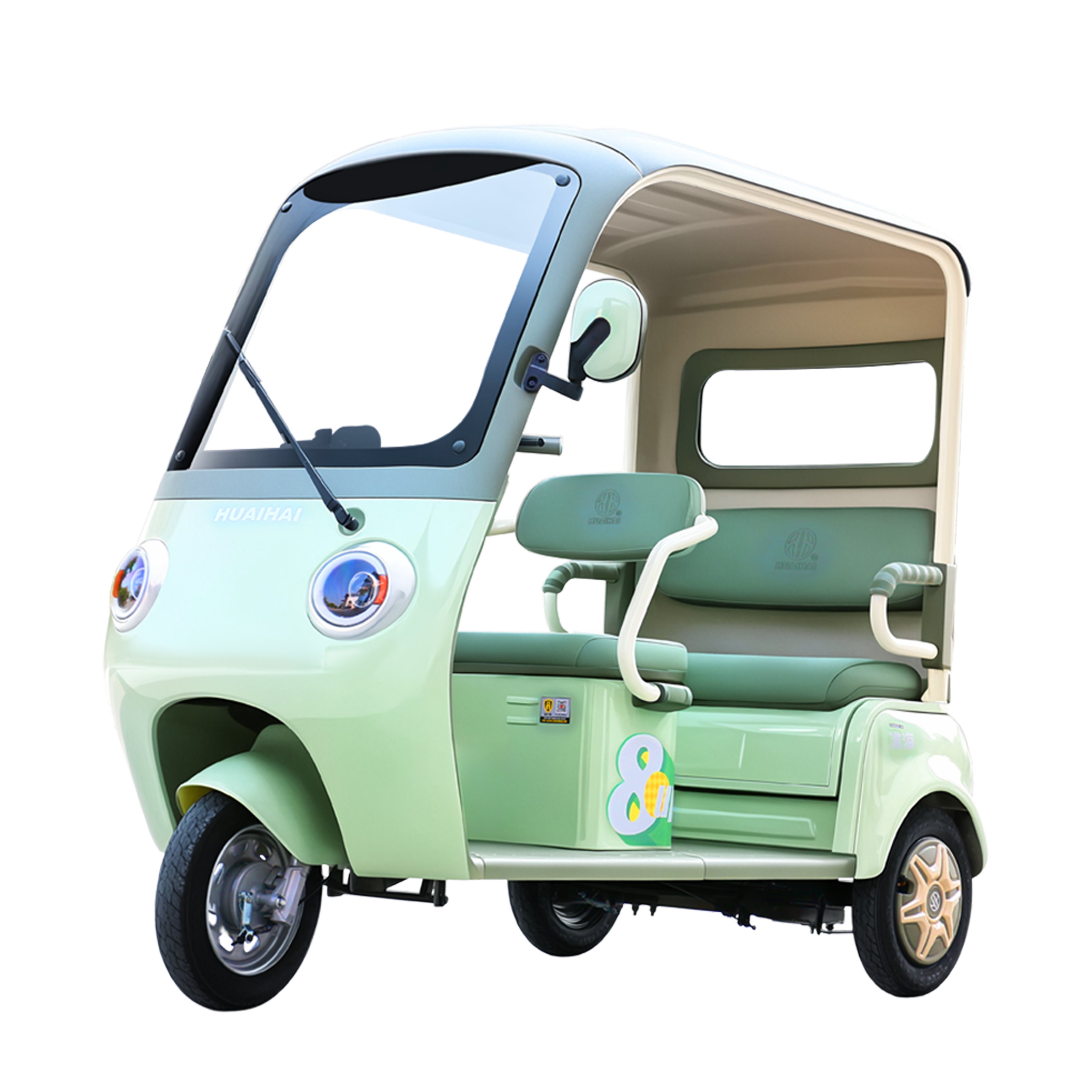 60V Electric Cargo Bike Adults EEC DOT Certified Convenient Open Passenger Tricycle Lightweight Comfortable High Cargo Capacity